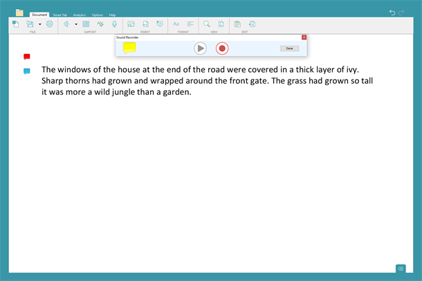 Voice notes screenshot