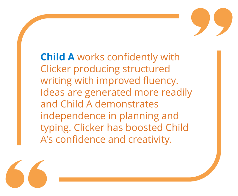 A post-assessment comment for Child A.